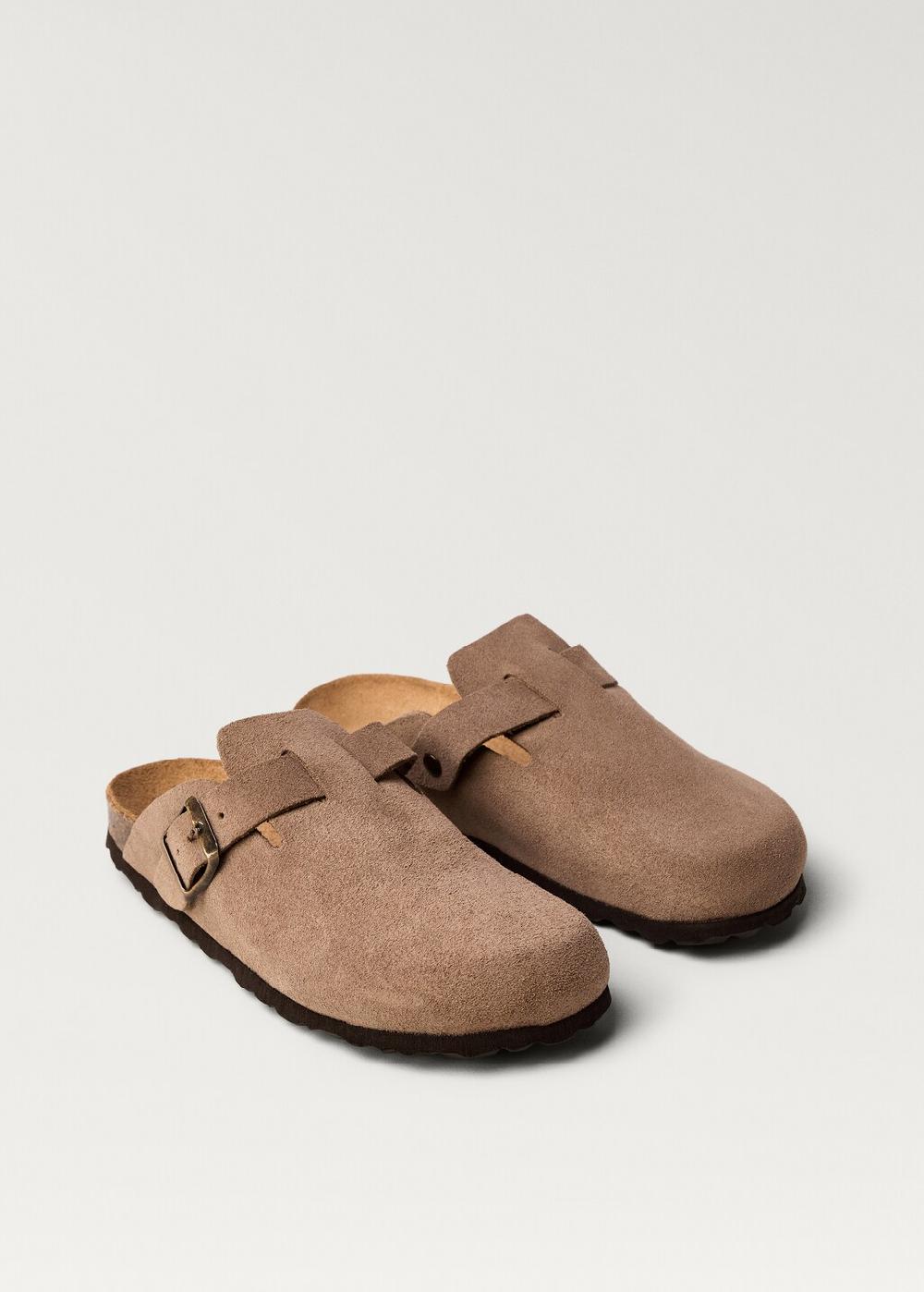 Mango Zoccoli pelle fibbia