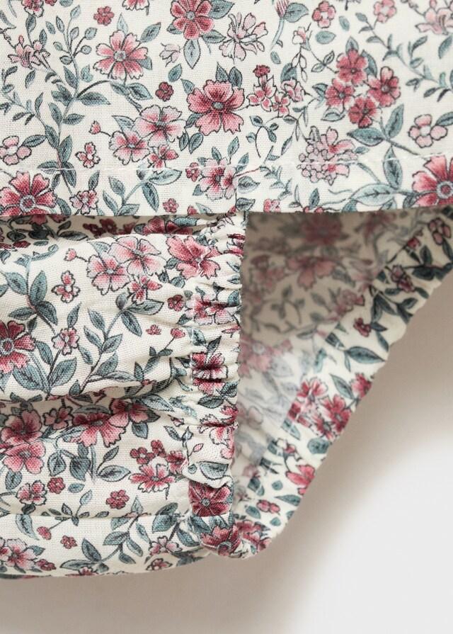 Mango Vestito E Pagliaccetto In Cotone A Stampa Floreale