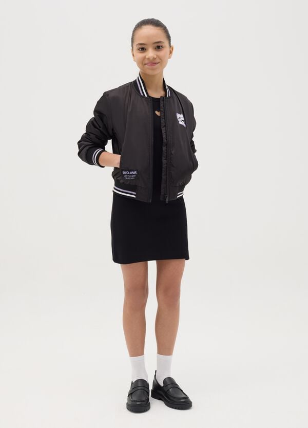 Ovs Abito lungo in cotone stretch a costine con cuore