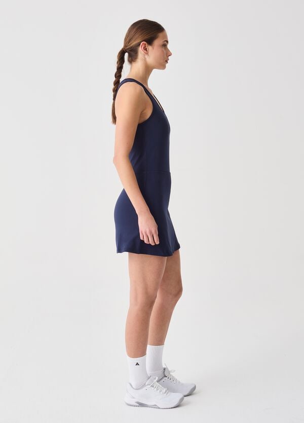 Ovs Abito Sportivo Azzurro In Tessuto Elasticizzato SLAZENGER