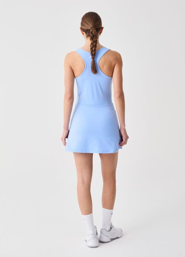 Ovs Abito Sportivo Azzurro In Tessuto Elasticizzato SLAZENGER