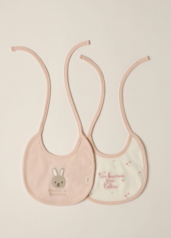 Ovs Bavaglini in interlock di puro cotone IANA neonata