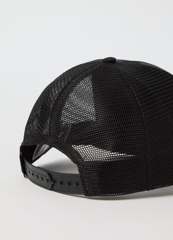 Ovs Berretto Da Baseball Nero Camouflage Con Stampa Logo