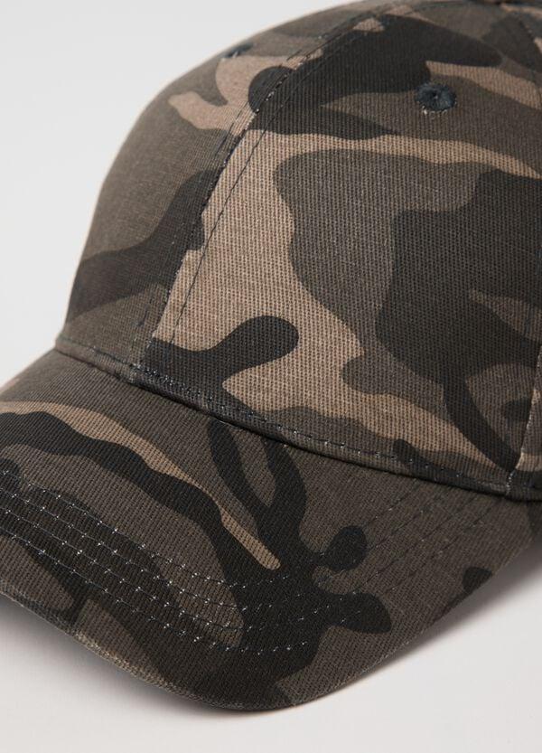 Ovs Berretto Da Baseball Verde Con Fantasia Camouflage