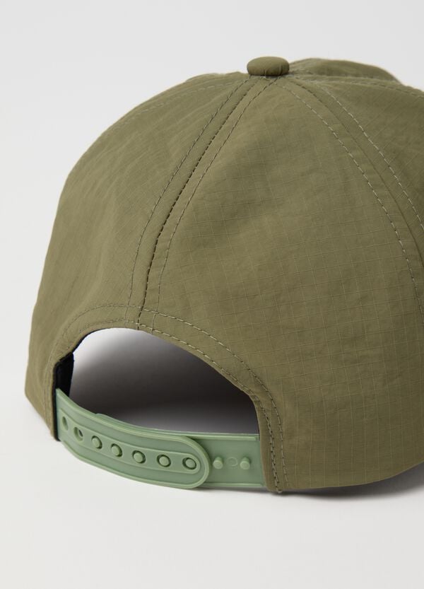 Ovs Berretto Da Baseball Verde Essential Con Trama Ripstop