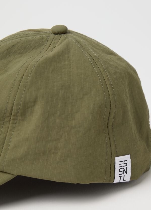 Ovs Berretto Da Baseball Verde Essential Con Trama Ripstop