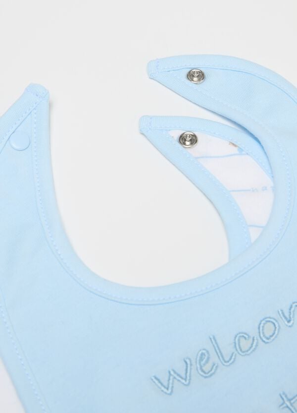Ovs Bipack Bavaglini Con Ricamo "Welcome To The World"
