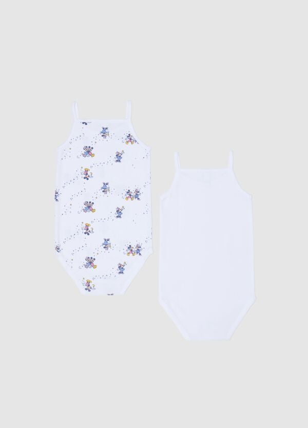 Ovs Bipack Body Con Fiocchetto Stampa Minnie E Topolino