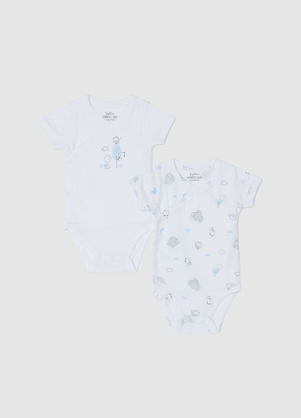 Ovs Bipack body in cotone bio con stampa animaletti
