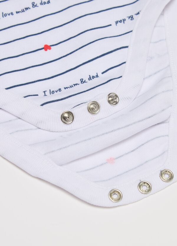 Ovs Bipack Body In Cotone Bio Con Stampa I Love Mum & Dad