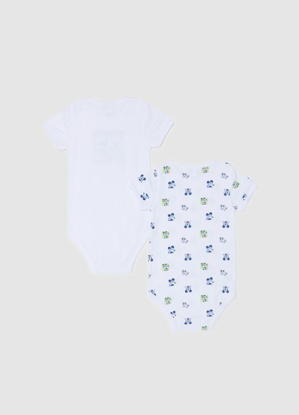 Ovs Bipack Body In Cotone Con Stampa Topolino E Pluto