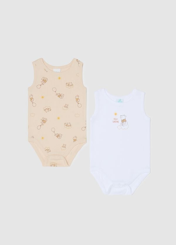 Ovs Bipack body smanicati in cotone stampa Winnie the Pooh