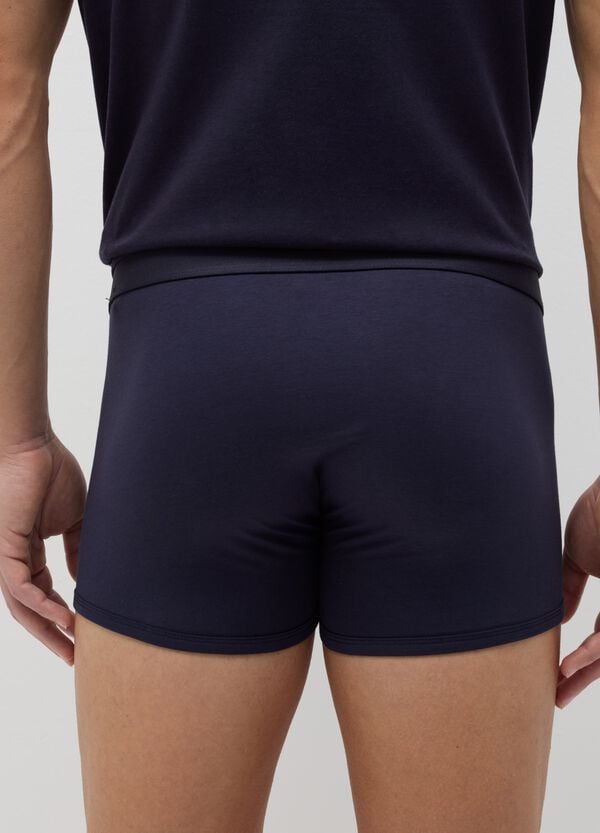 Ovs Bipack Boxer In Cotone Supima Piping A Contrasto