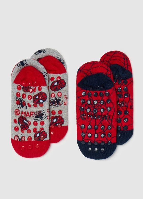 Ovs Bipack Calze Antiscivolo Con Disegno Spider-Man