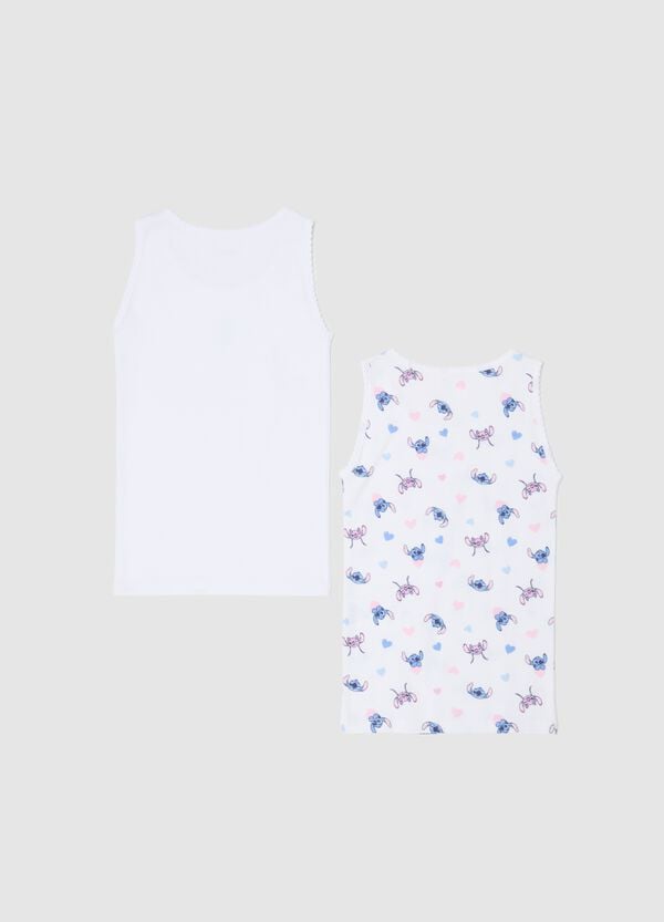 Ovs Bipack Canotte Con Fiocchetto Stampa Angie & Stitch