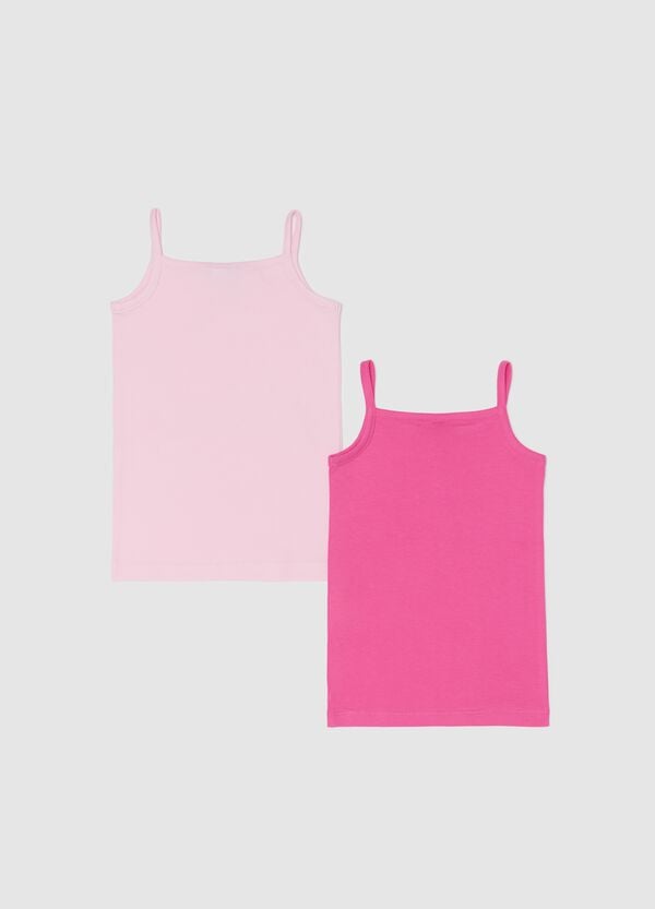Ovs Bipack Canotte In Cotone Con Stampa La Sirenetta Rosa