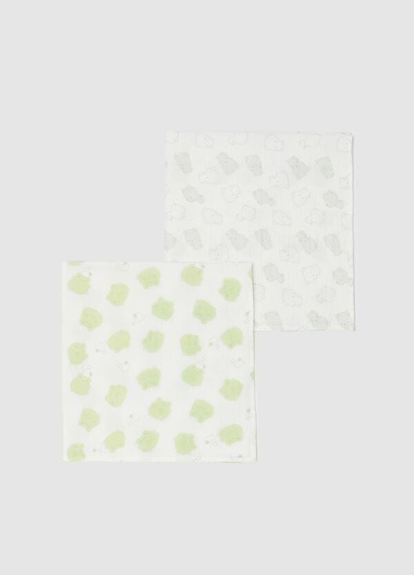 Ovs Bipack coperte in mussola con stampa animaletti