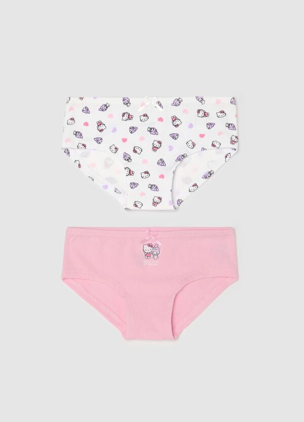 Ovs Bipack culotte in cotone stretch stampa Hello Kitty