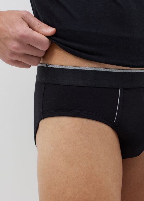Ovs Bipack Slip In Cotone Supima Piping A Contrasto