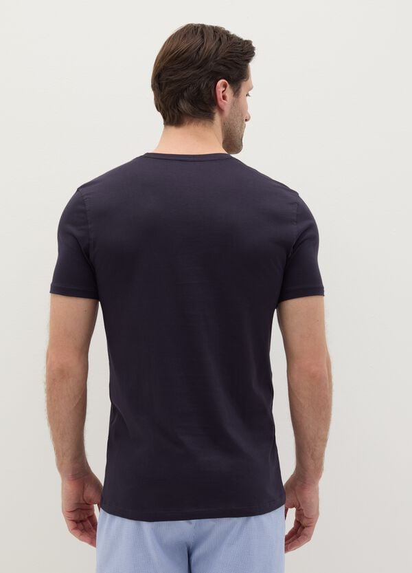 Ovs Bipack T-shirt Intima In Cotone Supima Scollo A V