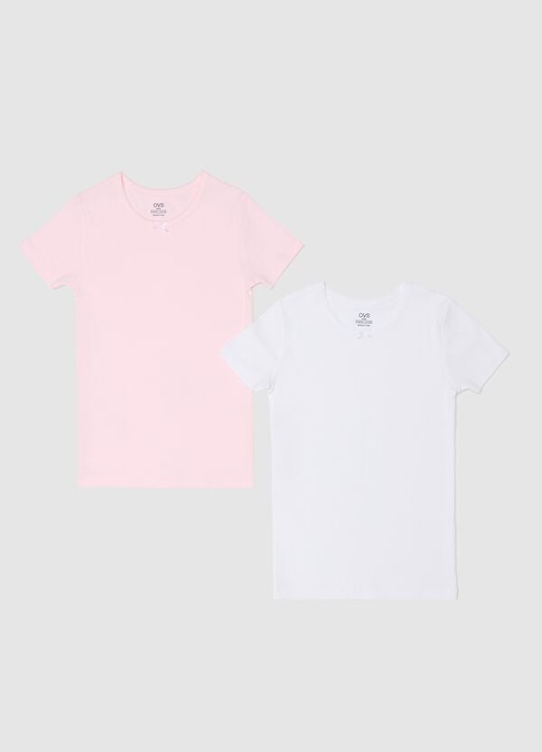 Ovs Bipack T-shirt Intime In Cotone Bio Con Fiocchetto