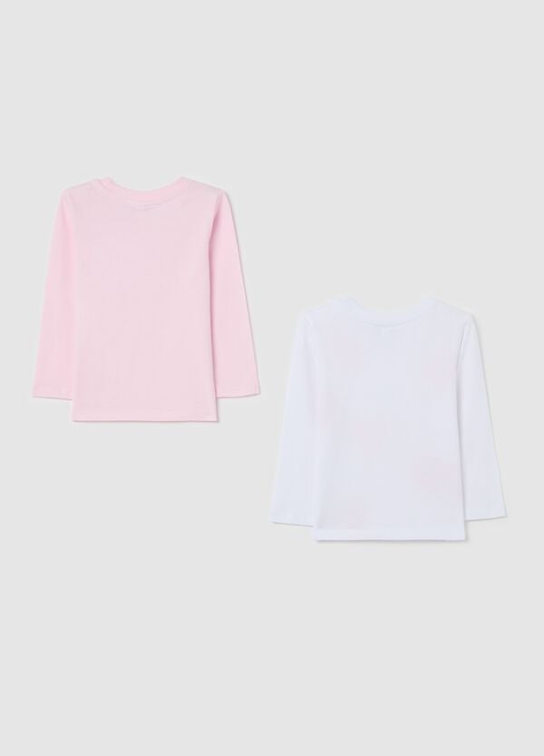 Ovs Bipack T-shirt Maniche Lunghe In Cotone Con Stampa