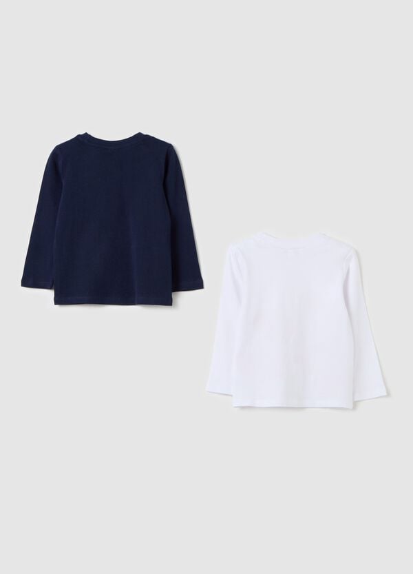 Ovs Bipack T-shirt Maniche Lunghe In Cotone Con Stampa