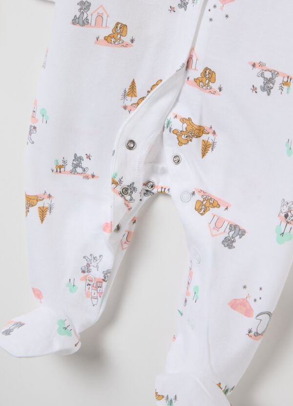 Ovs Bipack Tutine In Cotone Con Piedini Stampa Bambi E Penny