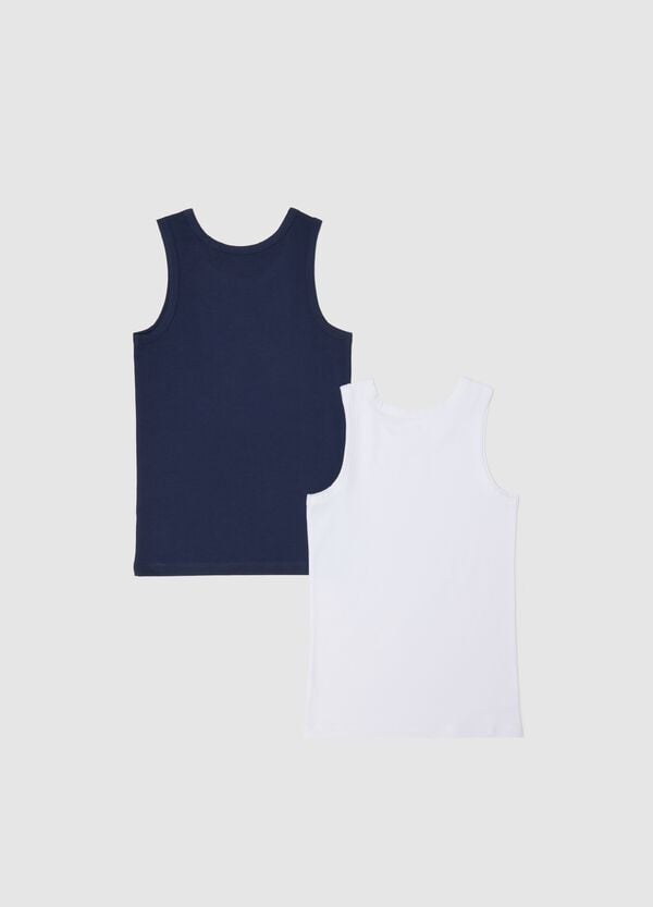 Ovs Bipack Vogatori Intimi Blu E Bianco In Cotone Bio