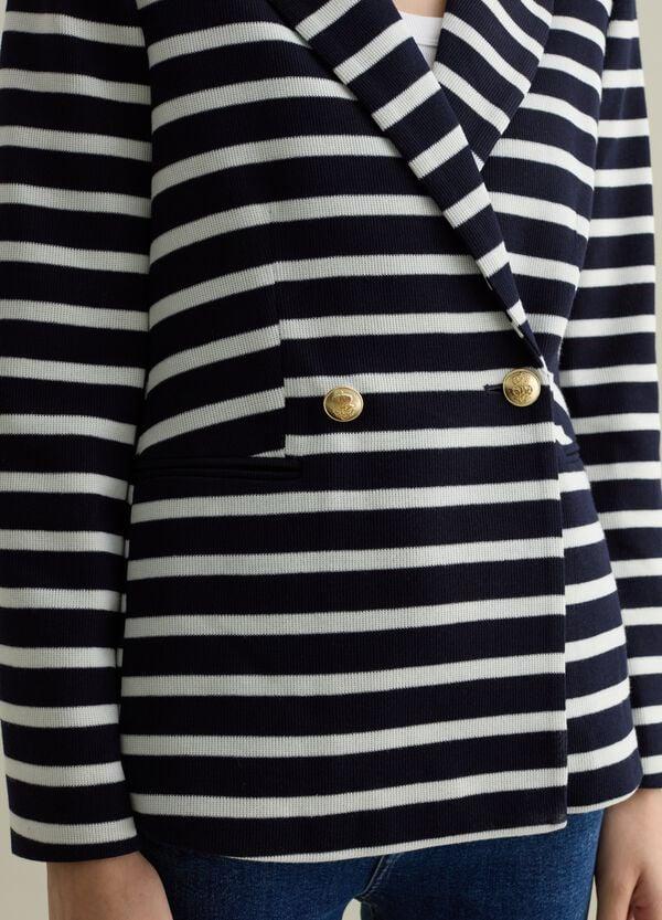 Ovs Blazer Doppiopetto In Maglia Con Bottoni Dorati