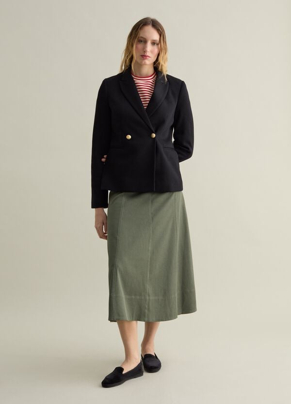 Ovs Blazer doppiopetto in maglia con bottoni dorati