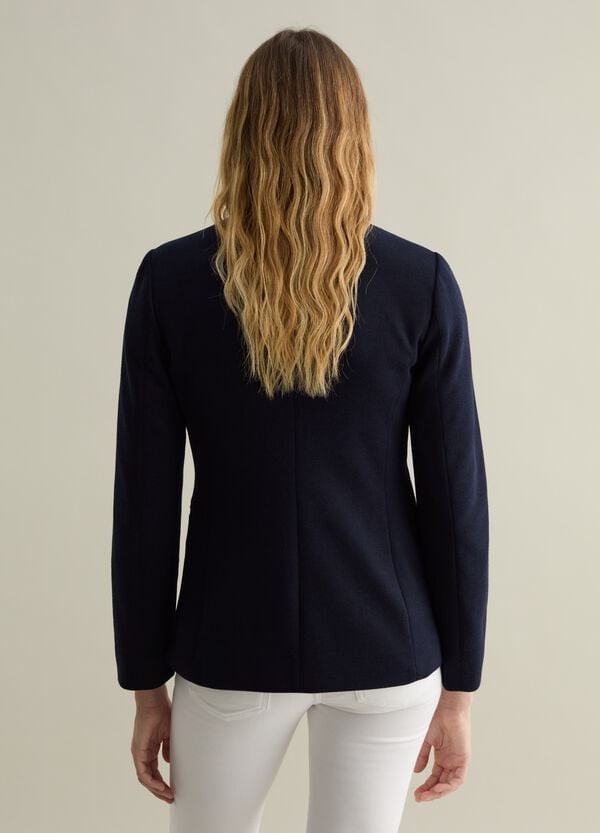 Ovs Blazer Doppiopetto In Maglia Con Bottoni Dorati