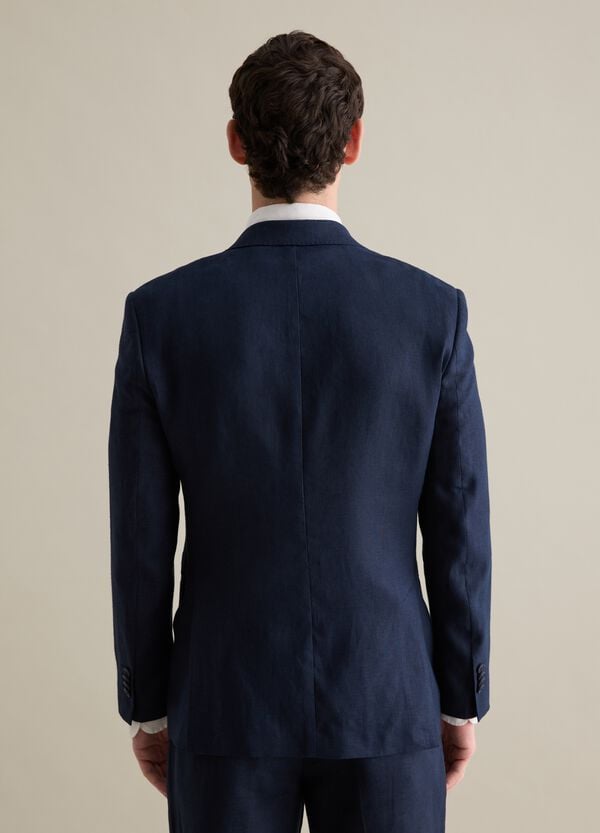 Ovs Blazer Monopetto Regular Fit In Lino Contemporary