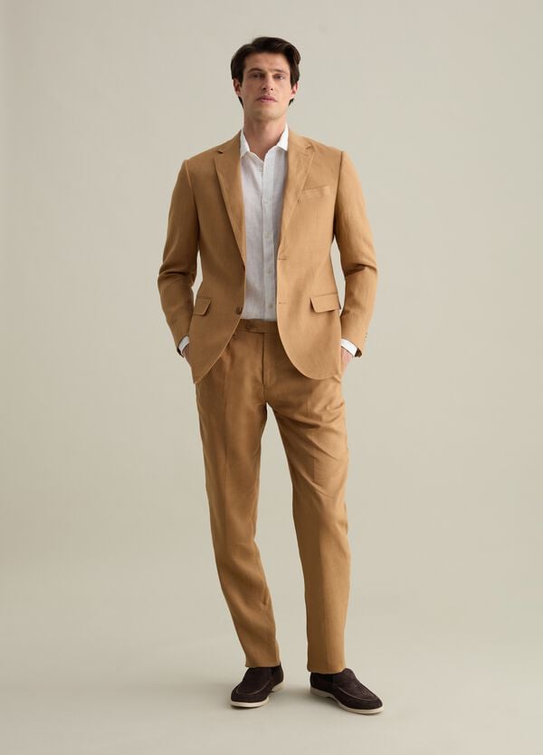 Ovs Blazer Monopetto Regular Fit In Lino Contemporary