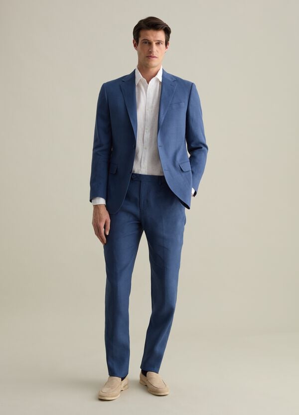 Ovs Blazer Monopetto Regular Fit In Lino Contemporary