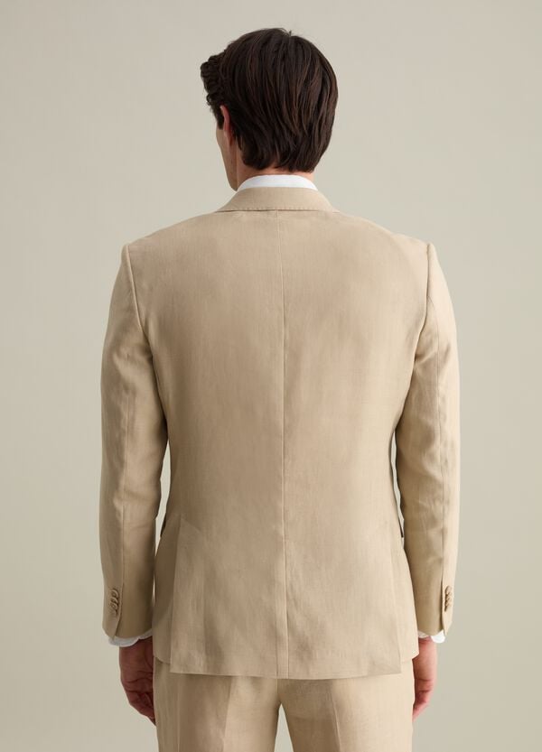 Ovs Blazer Monopetto Regular Fit In Lino Contemporary