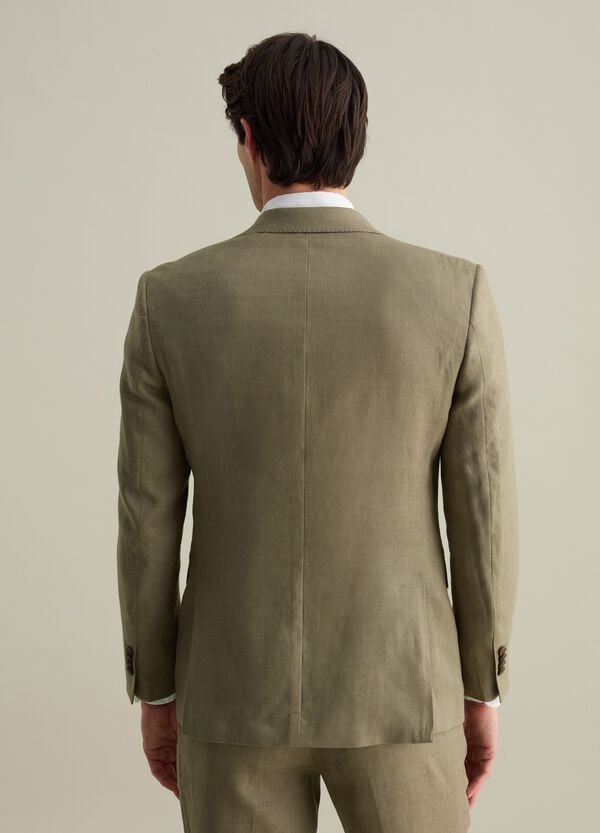 Ovs Blazer Monopetto Regular Fit In Lino Contemporary