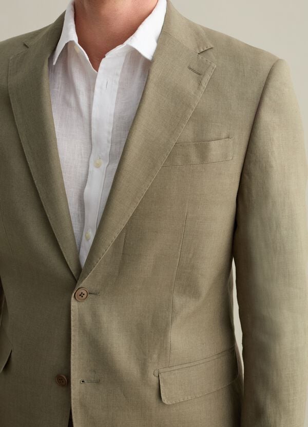 Ovs Blazer Monopetto Regular Fit In Lino Contemporary