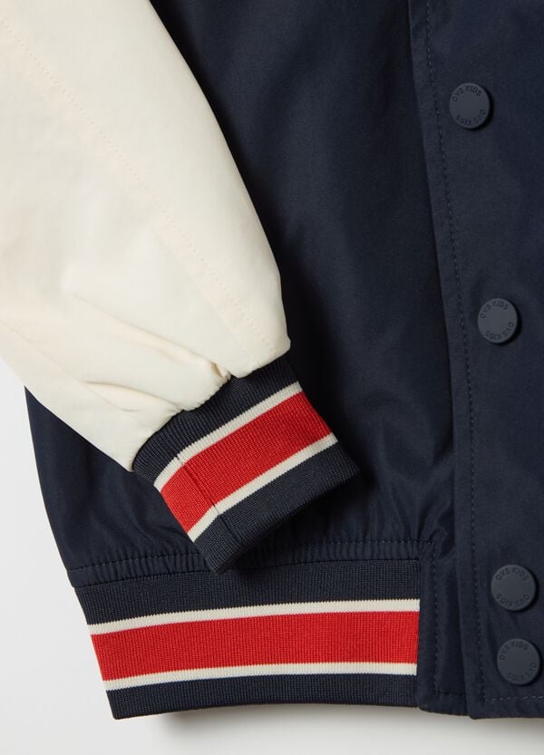 Ovs Bomber Varsity Con Ricamo "Sailing Team Wind & Sea"