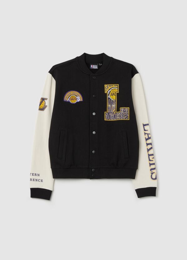 Ovs Bomber varsity patch e stampa NBA Los Angeles Lakers