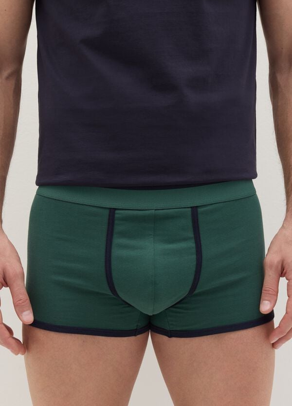 Ovs Boxer In Cotone Stretch Con Dettagli A Contrasto