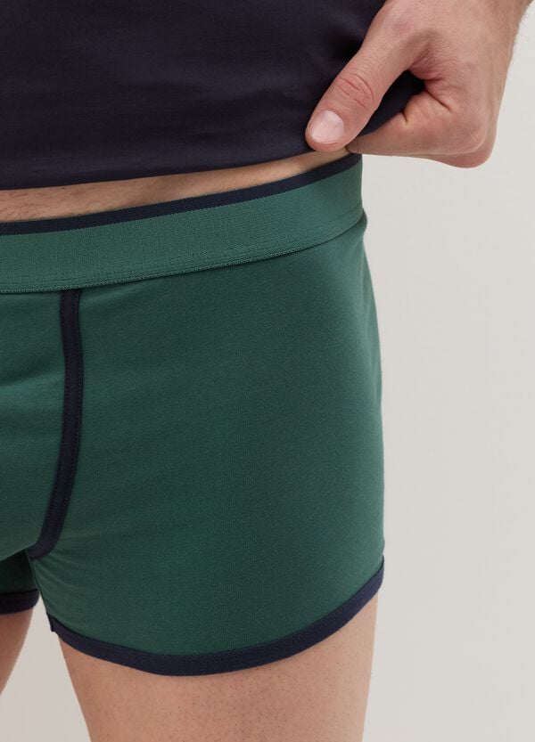 Ovs Boxer In Cotone Stretch Con Dettagli A Contrasto