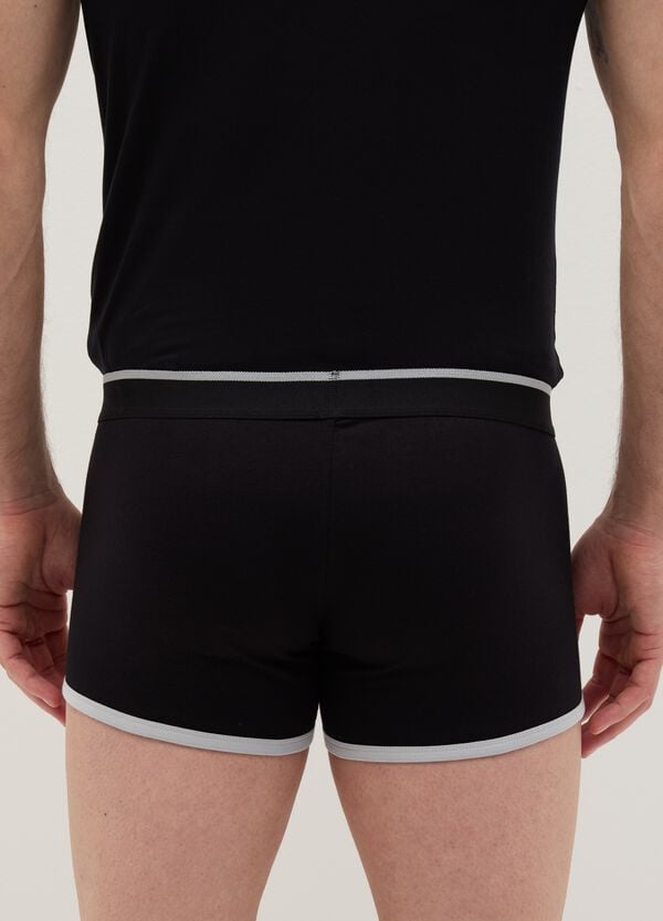 Ovs Boxer In Cotone Stretch Con Dettagli A Contrasto