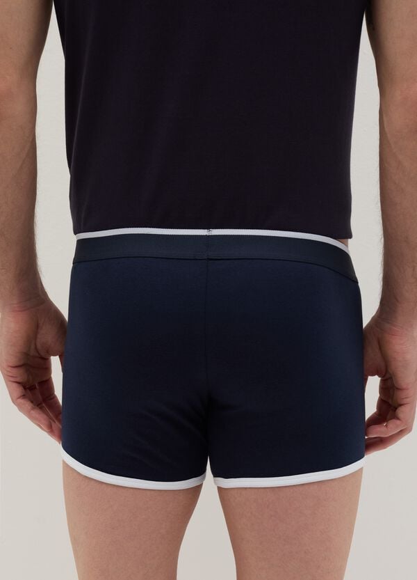Ovs Boxer In Cotone Stretch Con Dettagli A Contrasto