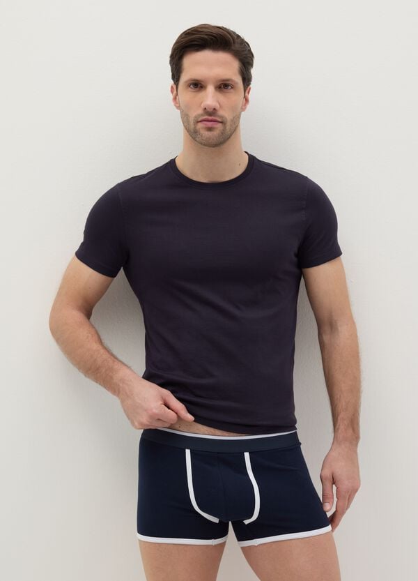 Ovs Boxer in cotone stretch con dettagli a contrasto