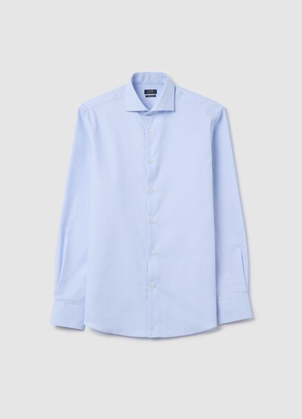 Ovs Camicia in cotone stiro facile trama micro pois