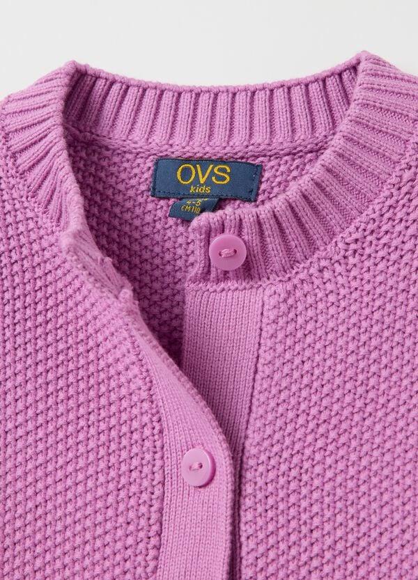 Ovs Cardigan In Cotone Con Lavorazione Grana Di Riso