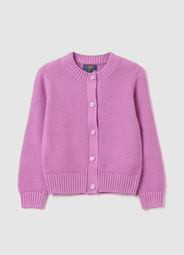 Ovs Cardigan in cotone con lavorazione grana di riso