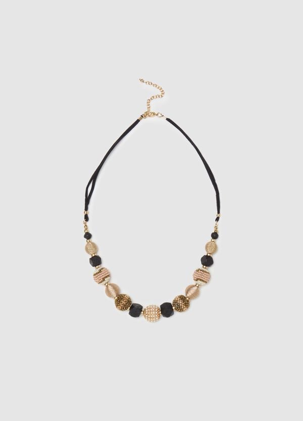 Ovs Collana girocollo con elementi a sfera e perline