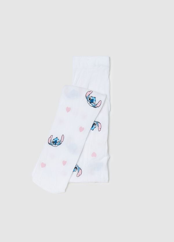 Ovs Collant in microfibra con stampa Stitch e cuori